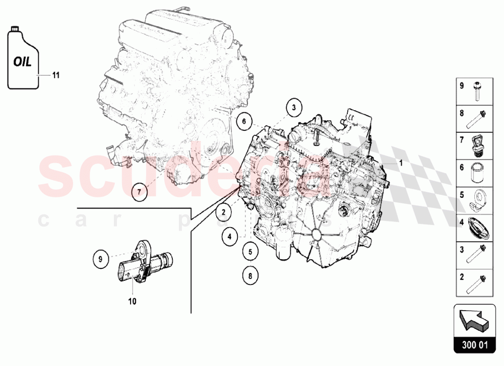 Gearbox Assembly - Automatic Gearbox of Lamborghini Lamborghini Huracan LP640 Performante Coupe