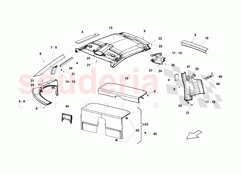 Passenger Compartment Trims of Lamborghini Lamborghini Gallardo LP570 4 SL