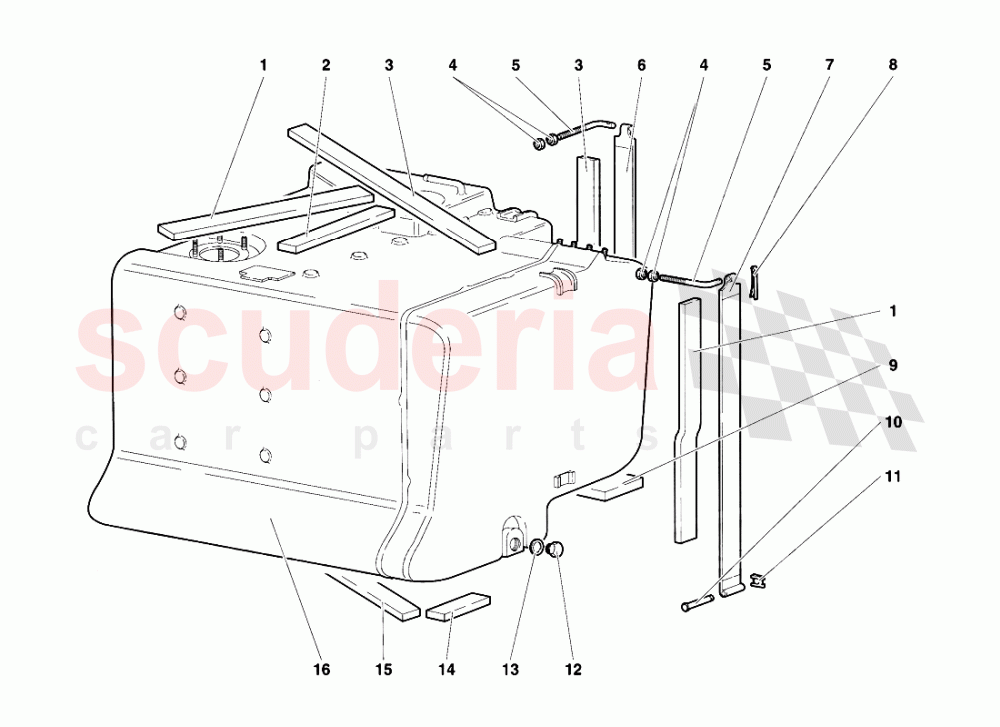 Fuel System 4 of Lamborghini Lamborghini Diablo VT (1993-1998)