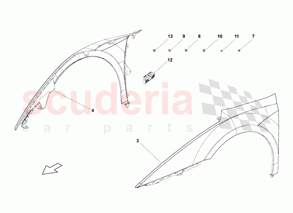 Roof Panel of Lamborghini Lamborghini Gallardo Spyder