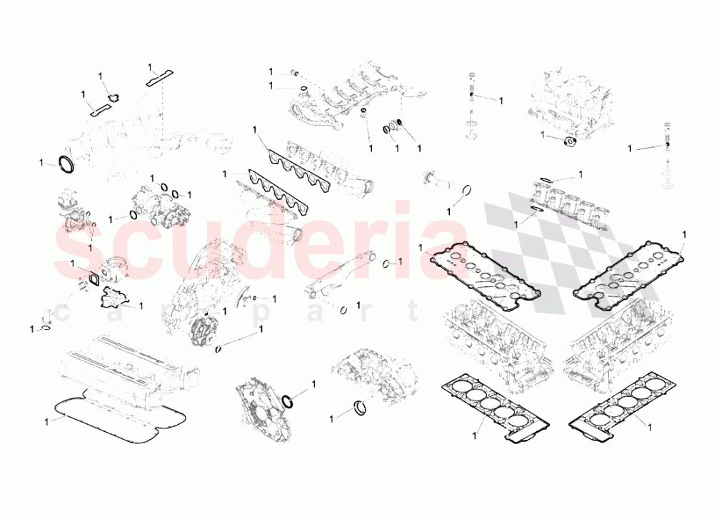 Gasket Kit of Lamborghini Lamborghini Gallardo Superleggera