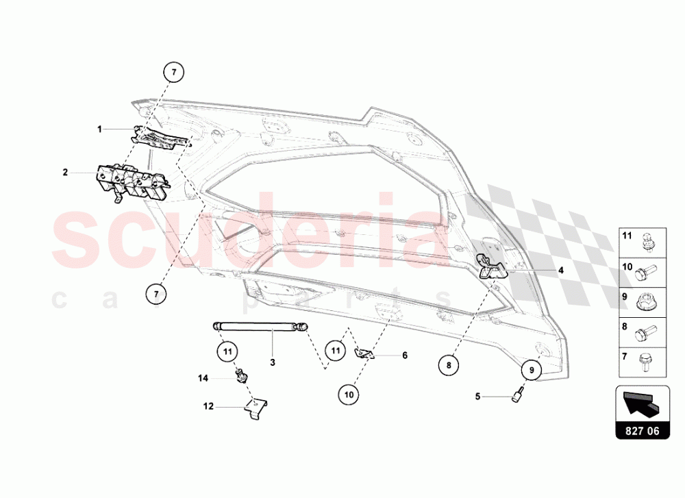 REAR HOOD 2 of Lamborghini Lamborghini Aventador LP700 Roadster