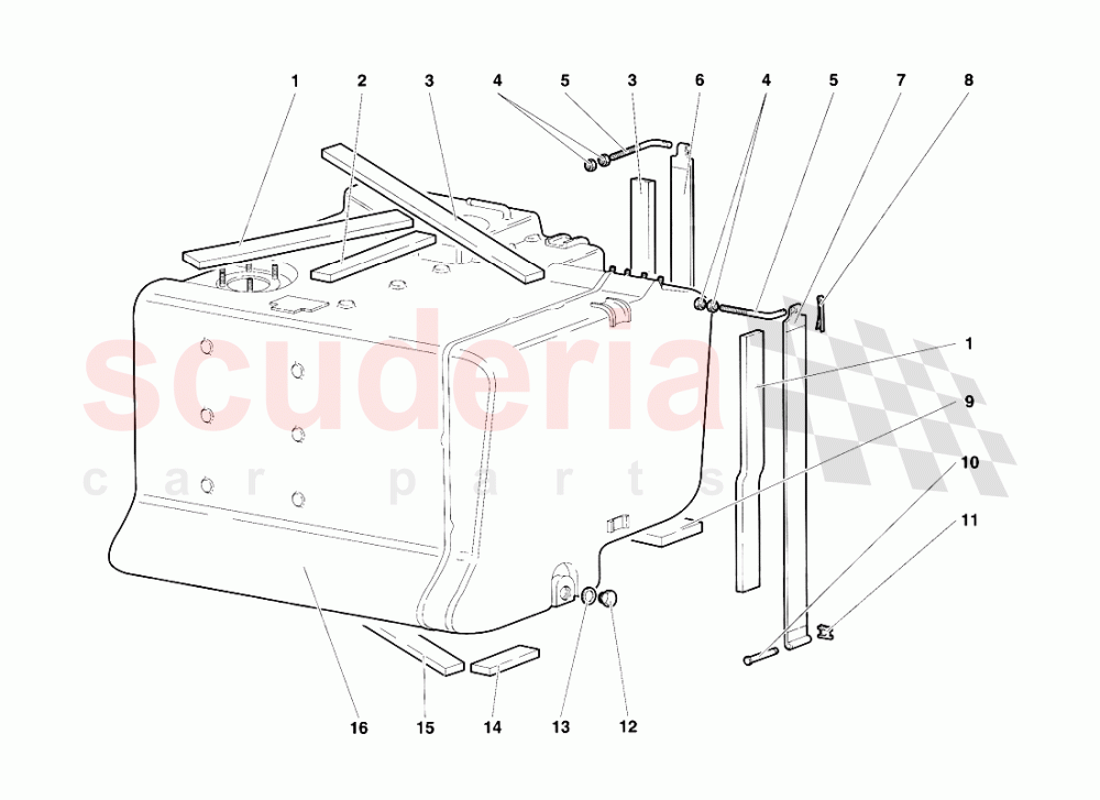 Fuel System 4 of Lamborghini Lamborghini Diablo SV (1995-1997)