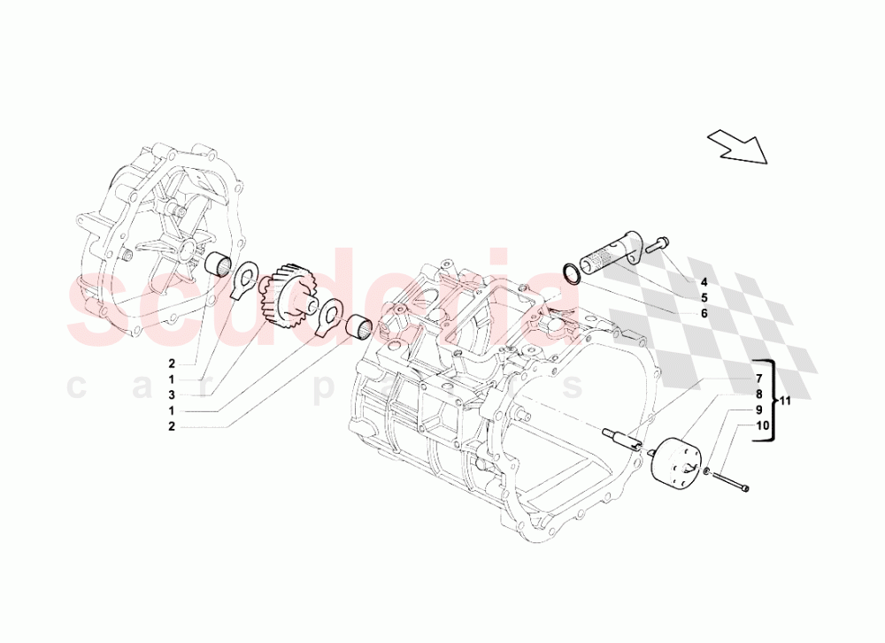 GEARBOX OIL PUMP of Lamborghini Lamborghini Gallardo LP550 Spyder