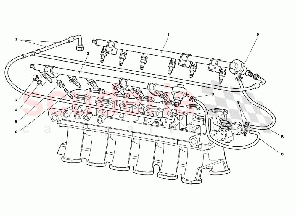 Fuel System 1 of Lamborghini Lamborghini Diablo GT (1999-2000)