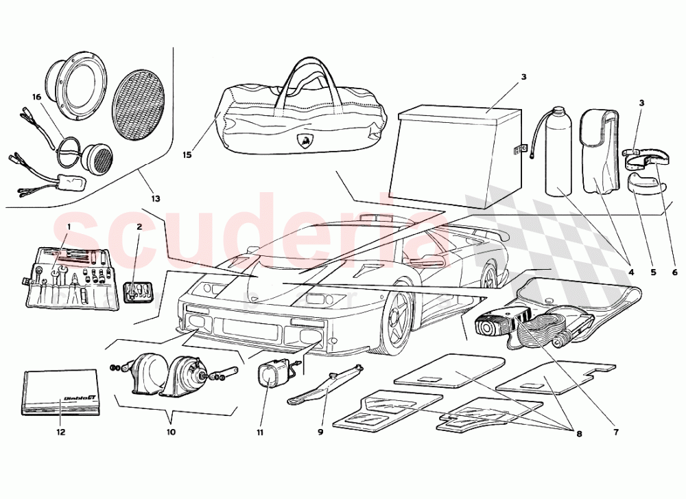 Accessories of Lamborghini Lamborghini Diablo GT (1999-2000)