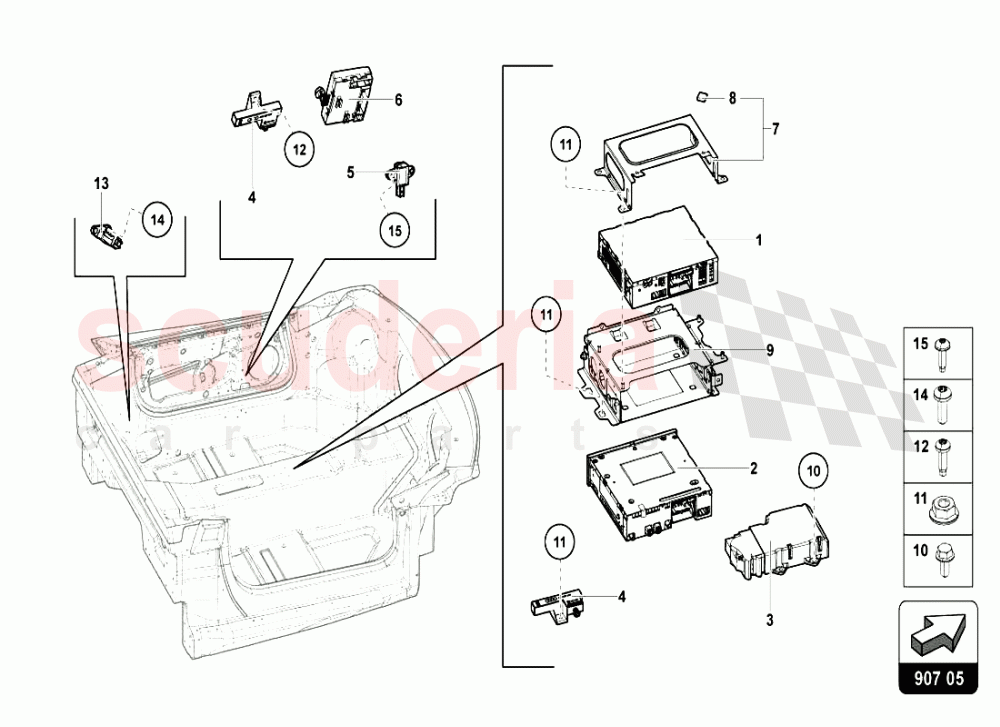 ELECTRICAL SYSTEM 3 of Lamborghini Lamborghini Aventador LP720 Roadster