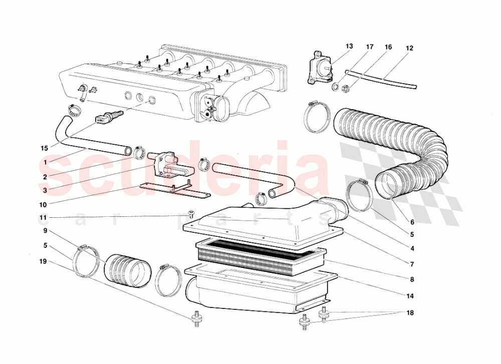 Air Filters of Lamborghini Lamborghini Diablo (1990-1998)