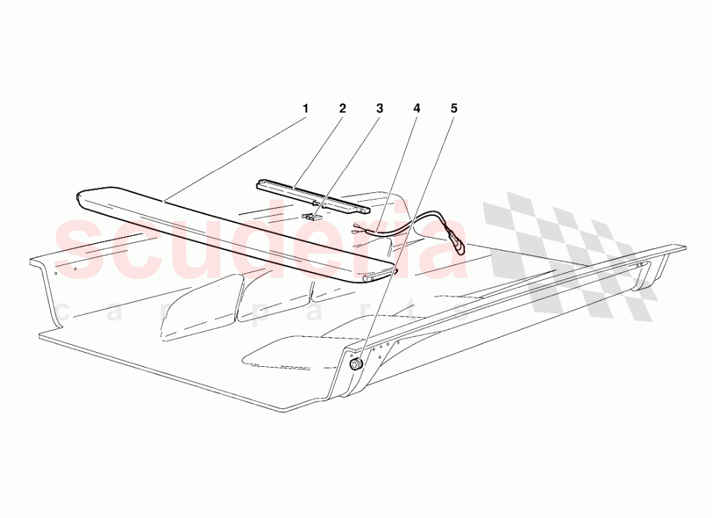 Engine Hood (Valid for Canada Version - October 1991) of Lamborghini Lamborghini Diablo (1990-1998)