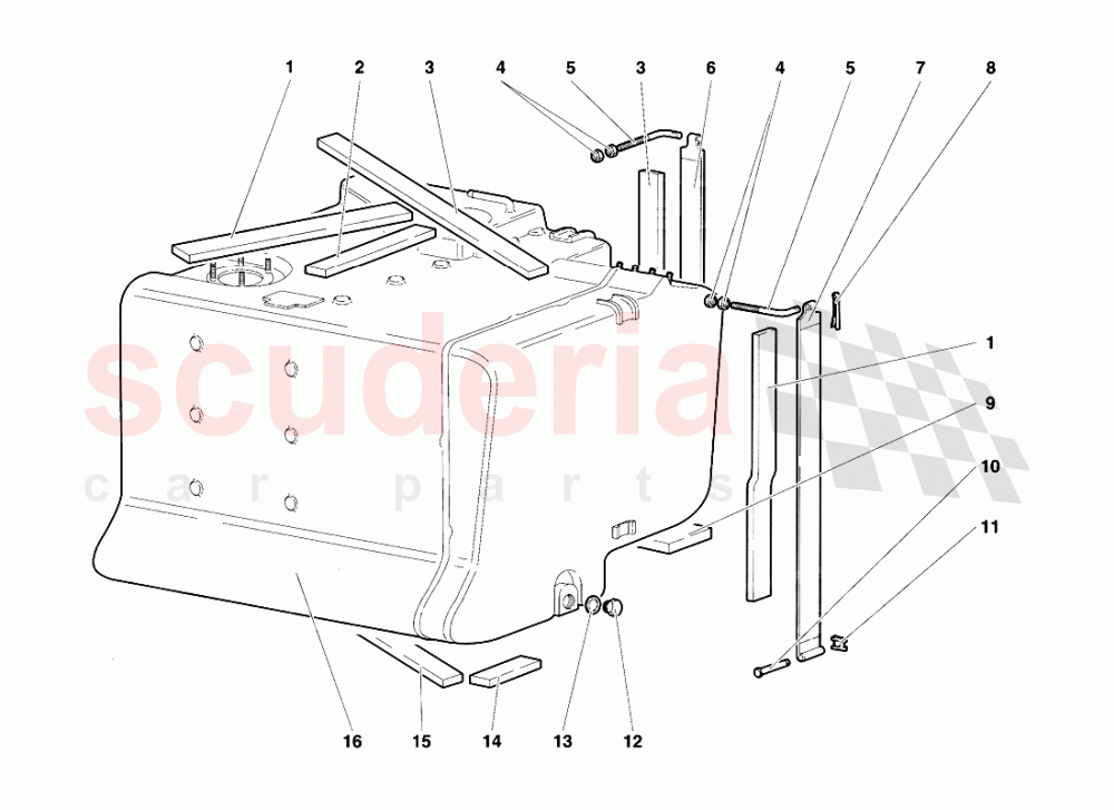 Fuel System 4 of Lamborghini Lamborghini Diablo SE30 (1993-1995)