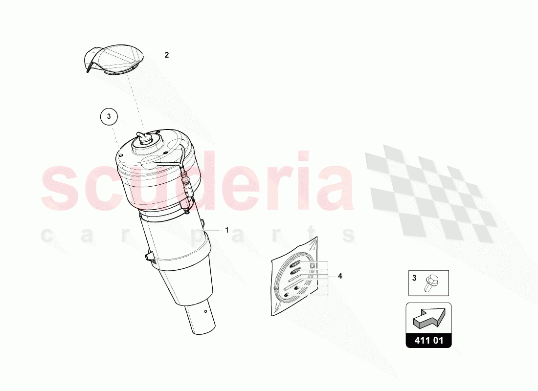 GAS STRUT of Lamborghini Lamborghini Urus