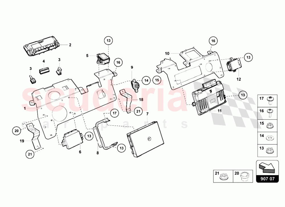 ELECTRICAL SYSTEM 5 of Lamborghini Lamborghini Aventador LP700 Roadster