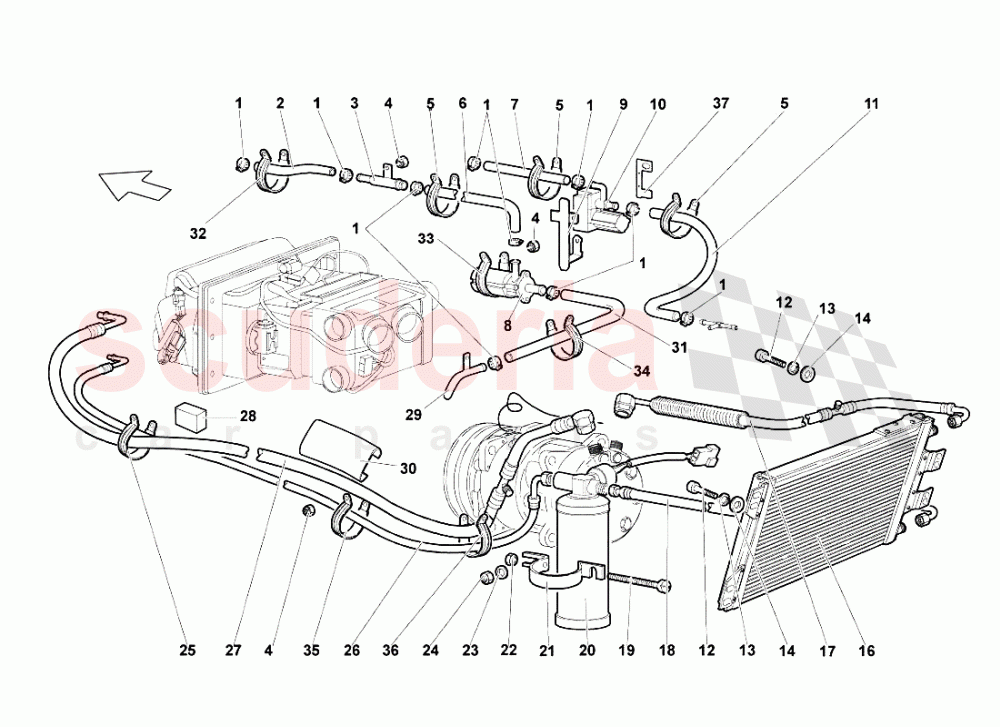 Air Conditioning System 2 of Lamborghini Lamborghini Murcielago LP640 Roadster