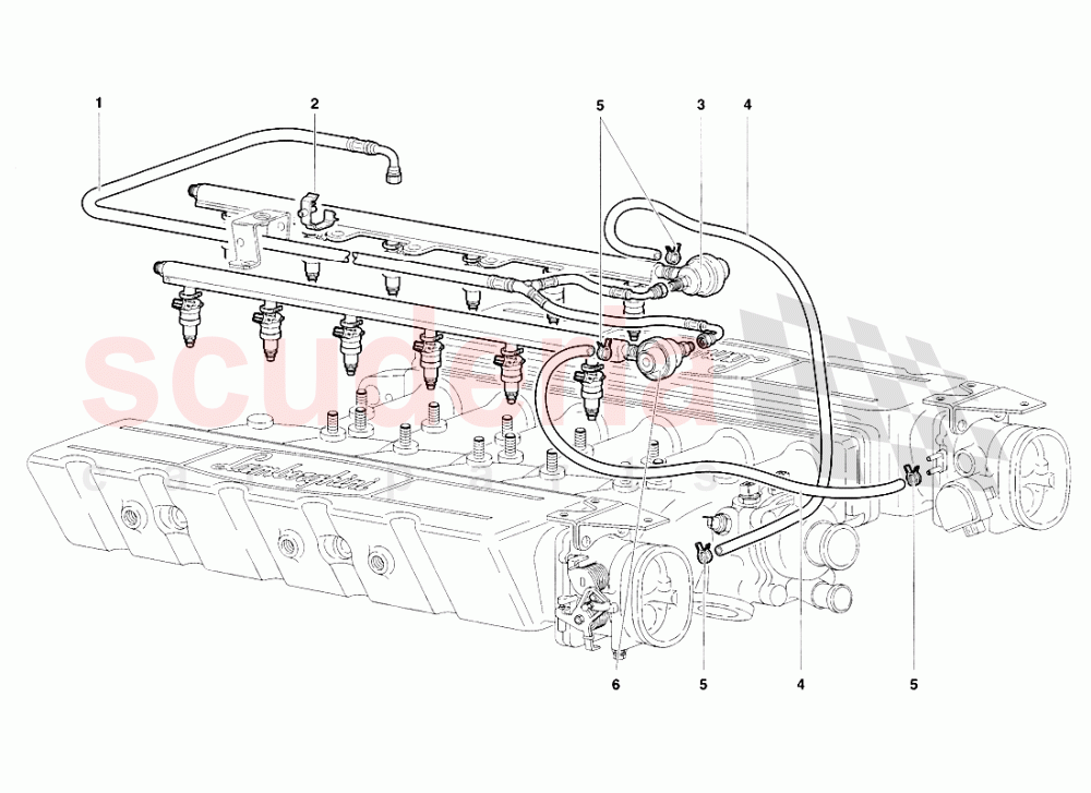 Fuel System 1 of Lamborghini Lamborghini Diablo SV (1998)