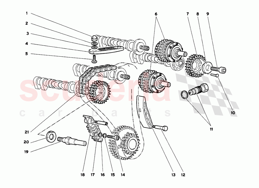 Timing System 1 of Lamborghini Lamborghini Diablo VT 6.0 (2000-2001)