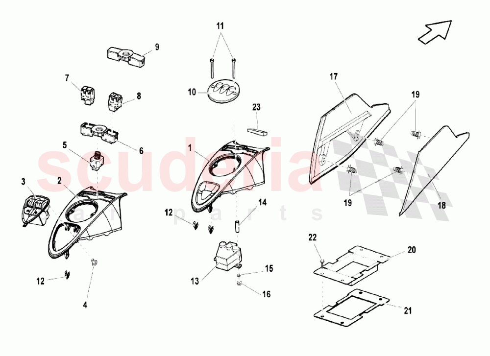 Tunnel - Install Kit of Lamborghini Lamborghini Gallardo LP550 Coupe