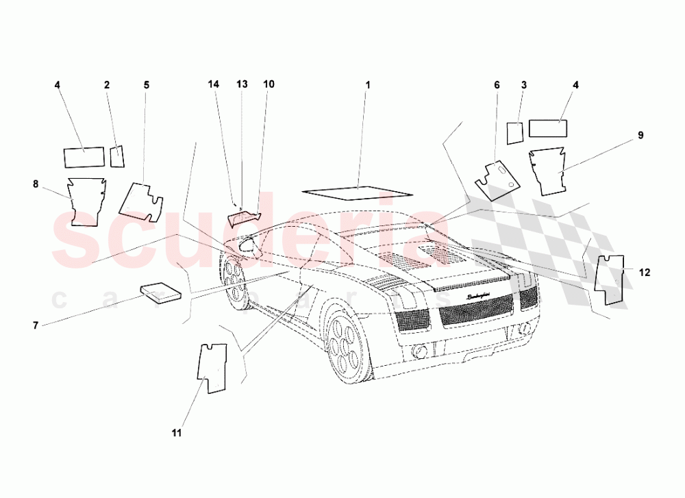 Insulations And Soundproofing 1 of Lamborghini Lamborghini Gallardo (2008)