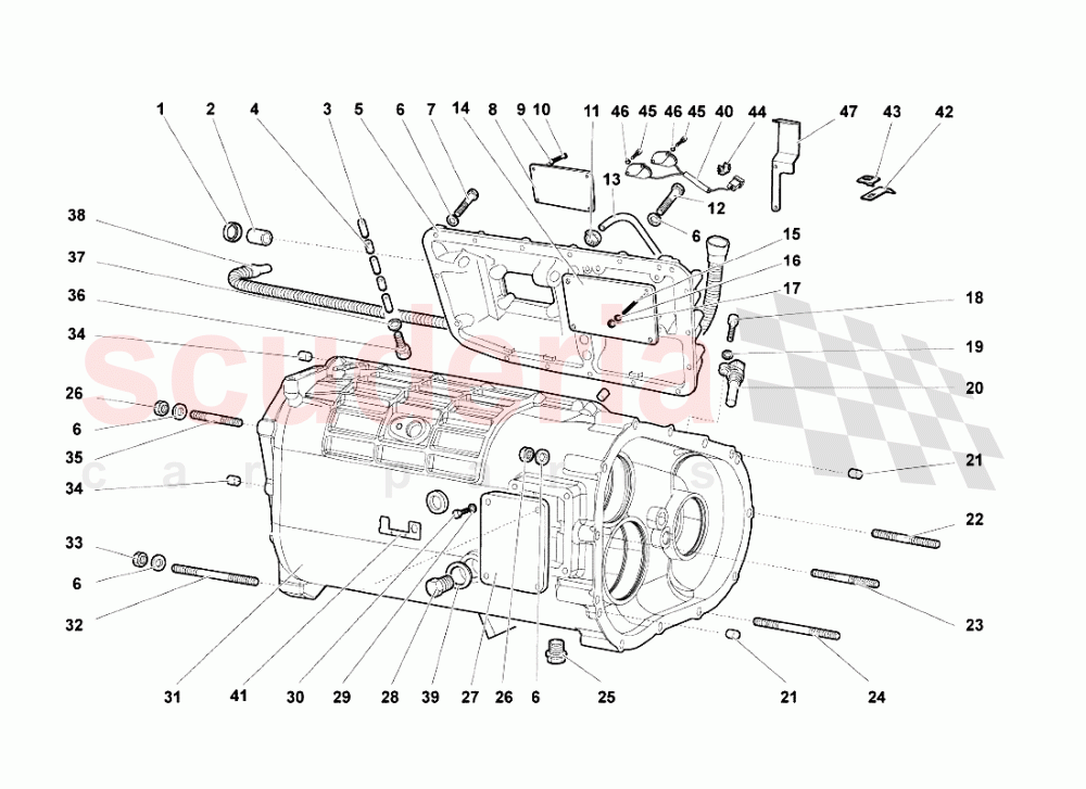 Gearbox of Lamborghini Lamborghini Murcielago Roadster