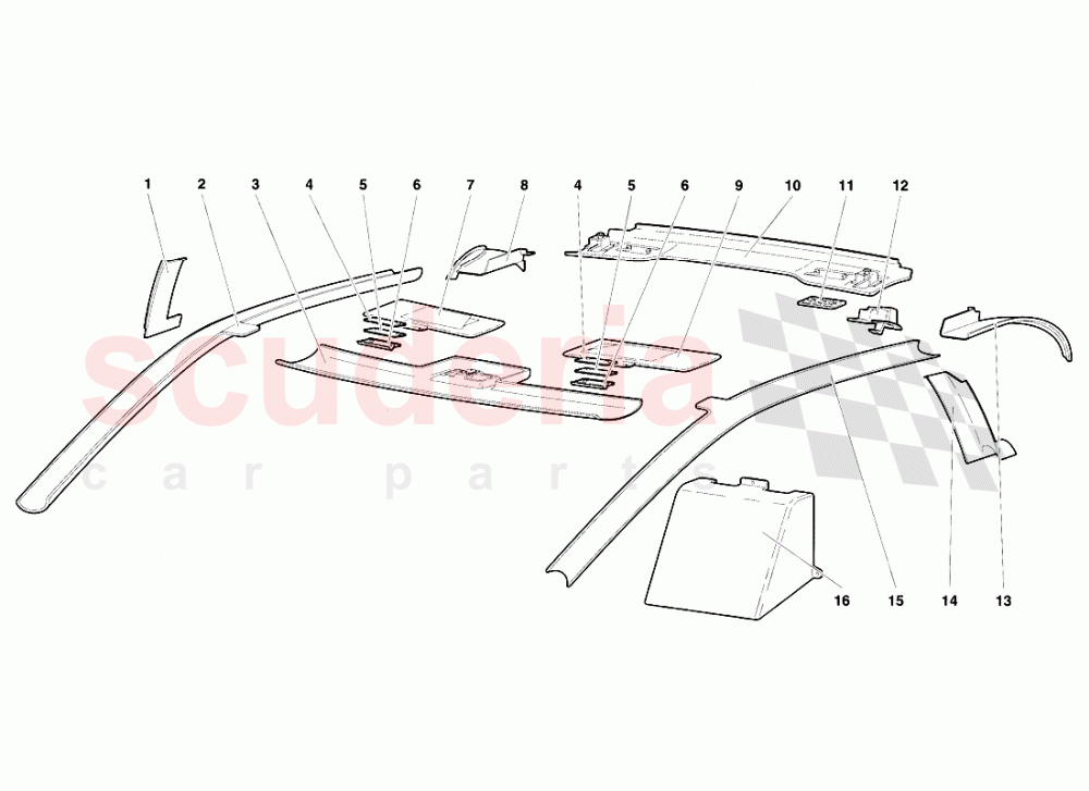 Passenger Compartment Trim 3 of Lamborghini Lamborghini Diablo SE30 (1993-1995)