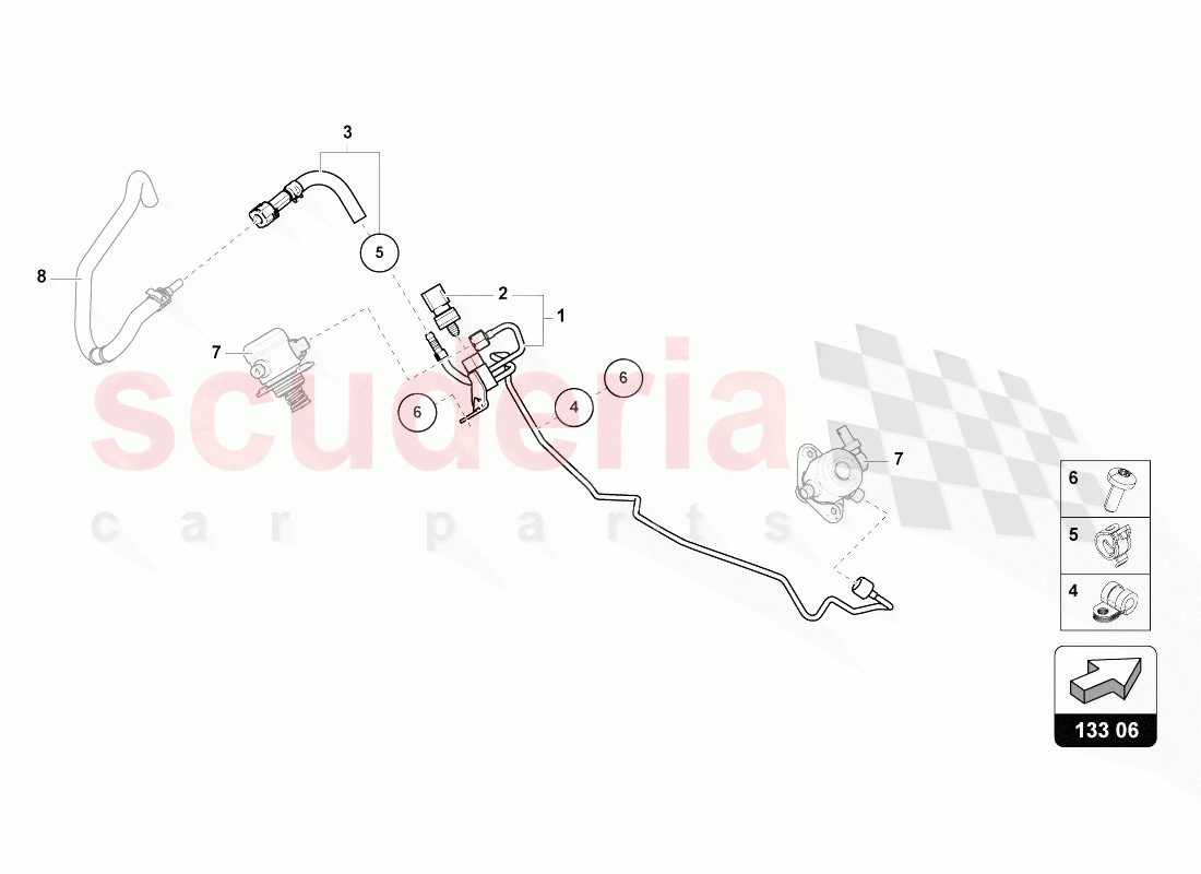 FUEL SUPPLY LINE of Lamborghini Lamborghini Urus