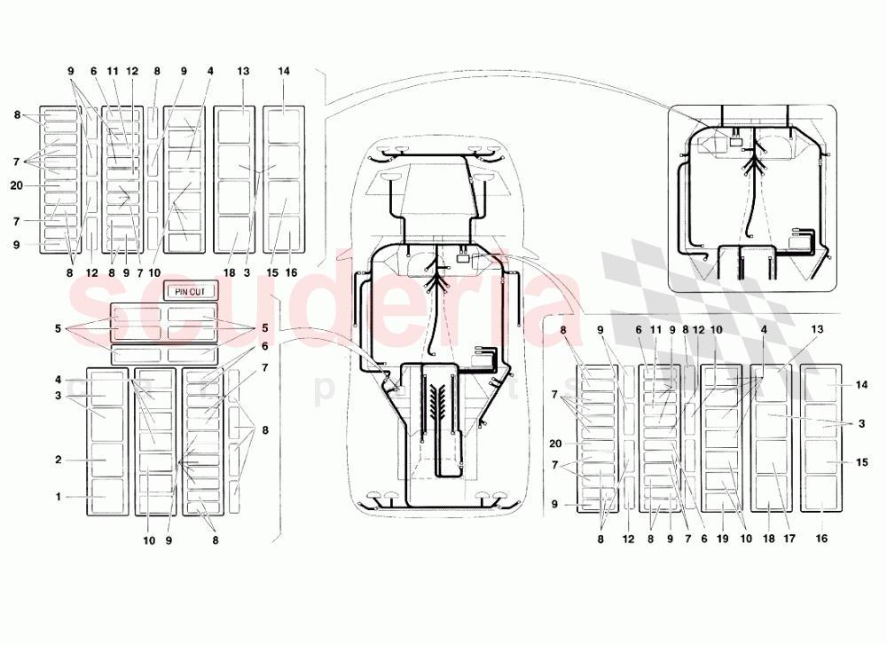 Electrical System 4 of Lamborghini Lamborghini Diablo VT Roadster (1998-2000)