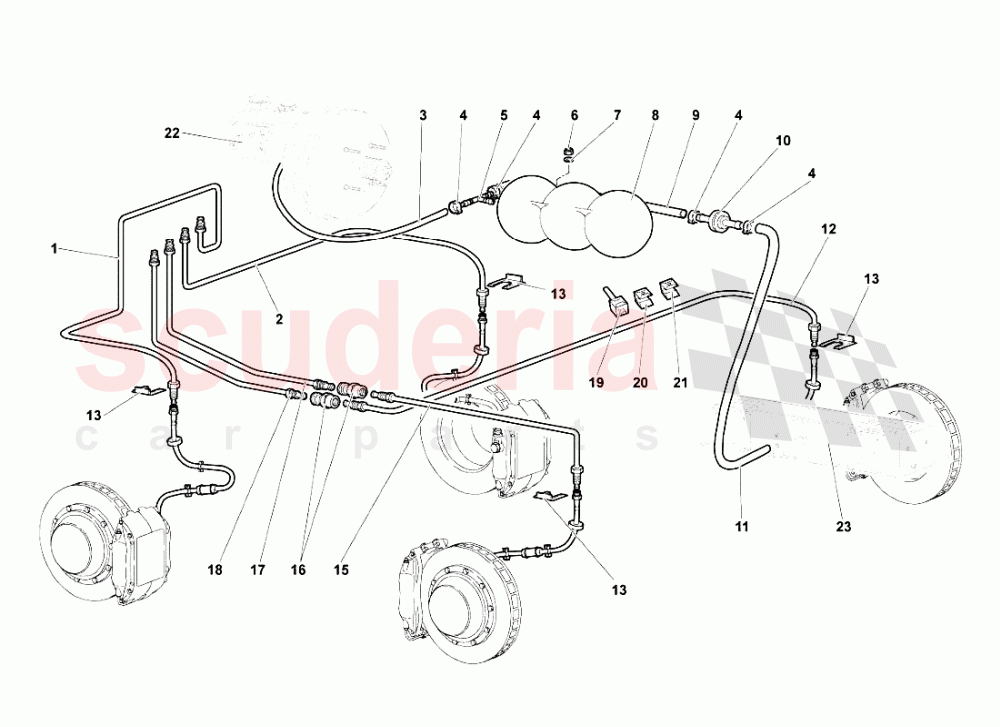 BRAKE SYSTEM of Lamborghini Lamborghini Murcielago