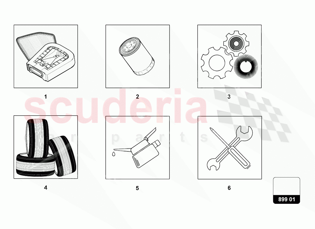 SERVICE PARTS of Lamborghini Lamborghini Urus