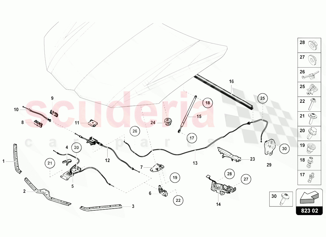 GASKET FOR ENGINE COVER of Lamborghini Lamborghini Urus