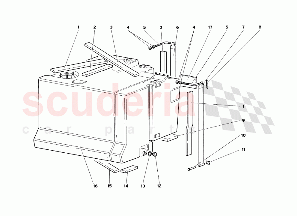 Fuel System (With Adapter Code 0062001647 See Table 62.02.00) (for Cars Without Fast Fuel Insertion) of Lamborghini Lamborghini Diablo SV (1999)