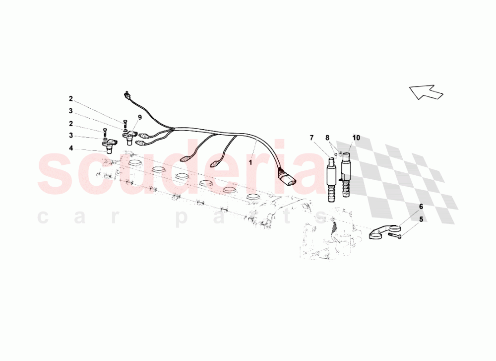 Phase Sensors Lh Cyl Head of Lamborghini Lamborghini Murcielago LP670