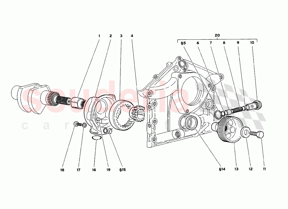 Engine Oil Pump of Lamborghini Lamborghini Diablo GT (1999-2000)