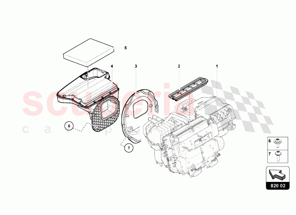 AIR CONDITIONING SYSTEM 5 of Lamborghini Lamborghini Aventador LP700 Roadster