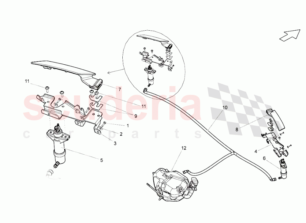 Headlight Washer of Lamborghini Lamborghini Gallardo (2008)