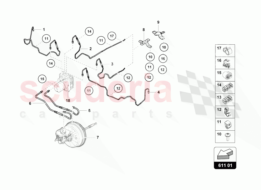 BRAKE SYSTEM of Lamborghini Lamborghini Huracan Evo Spyder