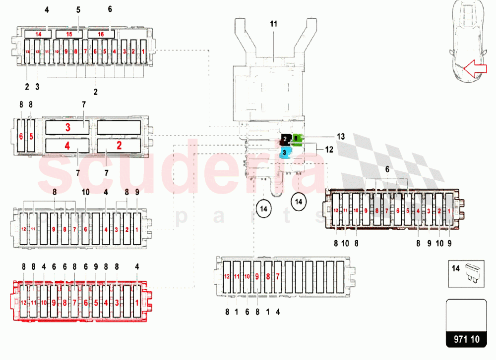 Electrical System 4 of Lamborghini Lamborghini Huracan LP640 Performante Coupe