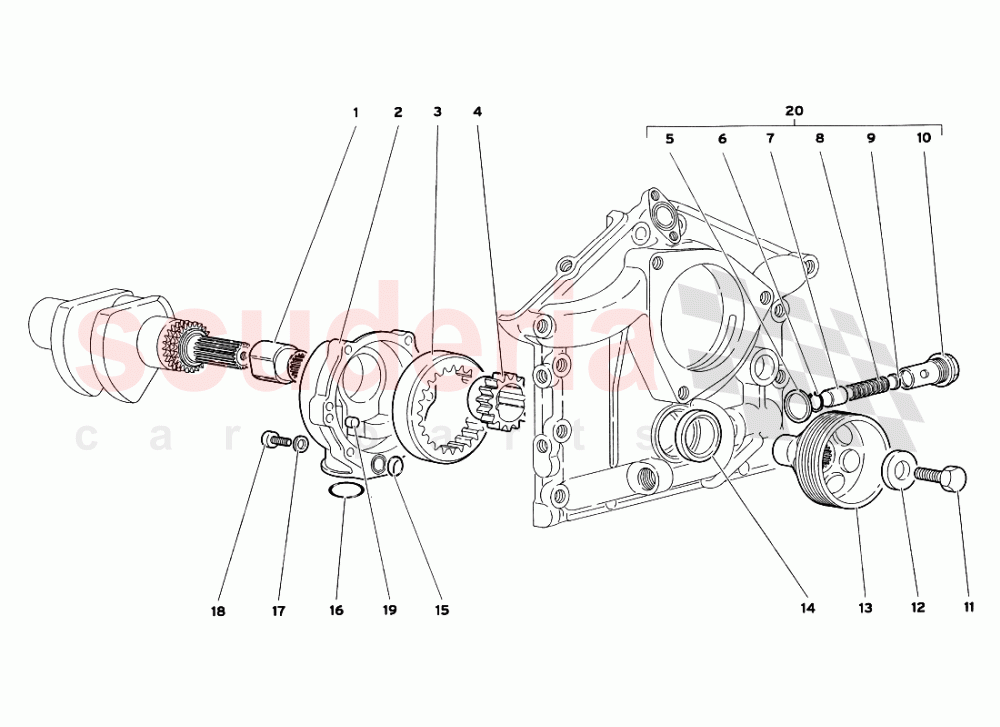 Engine Oil Pump of Lamborghini Lamborghini Diablo SV (1999)