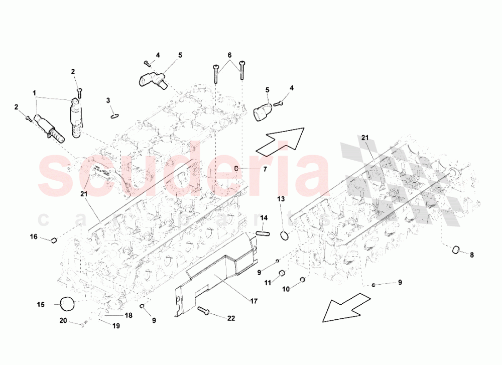 Phase Sensors Right Cylinder Head of Lamborghini Lamborghini Gallardo Spyder