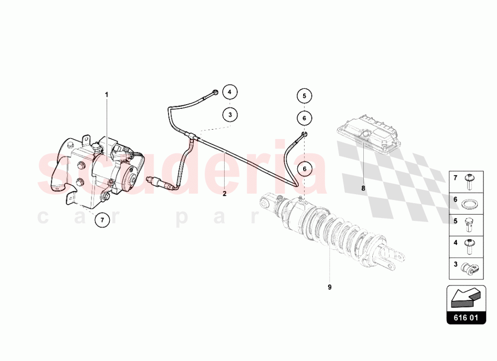 Lifting System of Lamborghini Lamborghini Gallardo (2008)