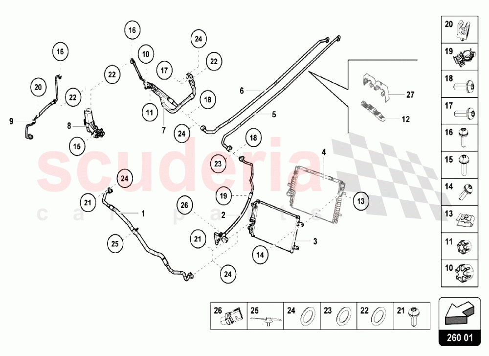 AIR CONDITIONING SYSTEM of Lamborghini Lamborghini Huracan LP610 Spyder