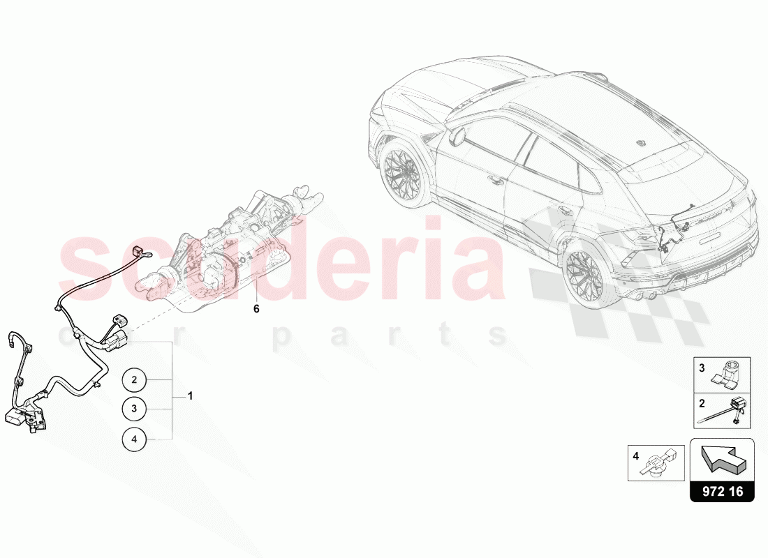 ADAPTER CABLE LOOM of Lamborghini Lamborghini Urus