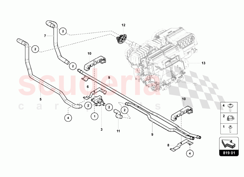 Air Conditioning System 5 of Lamborghini Lamborghini Aventador LP700 Coupe