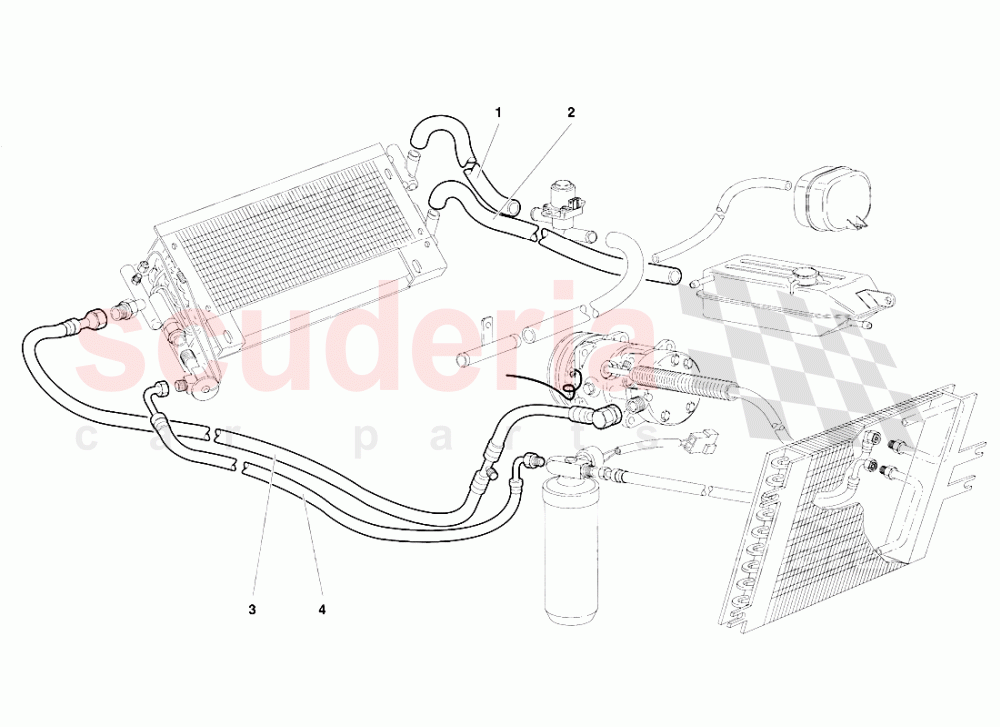 Climate Control (Valid for R.H.D. - March 1997) 1 of Lamborghini Lamborghini Diablo SV (1995-1997)