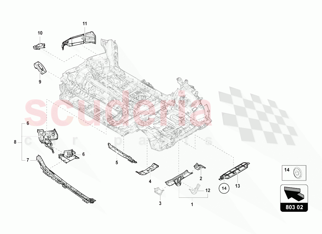 UNDERBODY of Lamborghini Lamborghini Urus