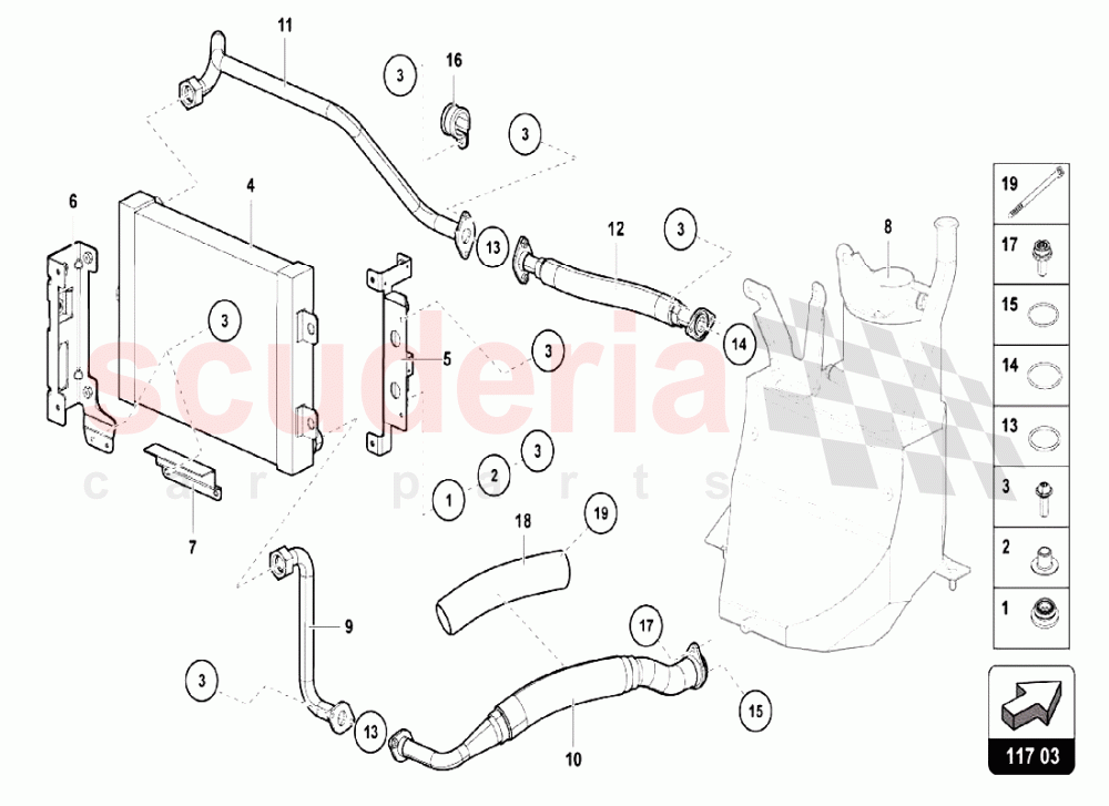 Oil Cooler 2 of Lamborghini Lamborghini Aventador S