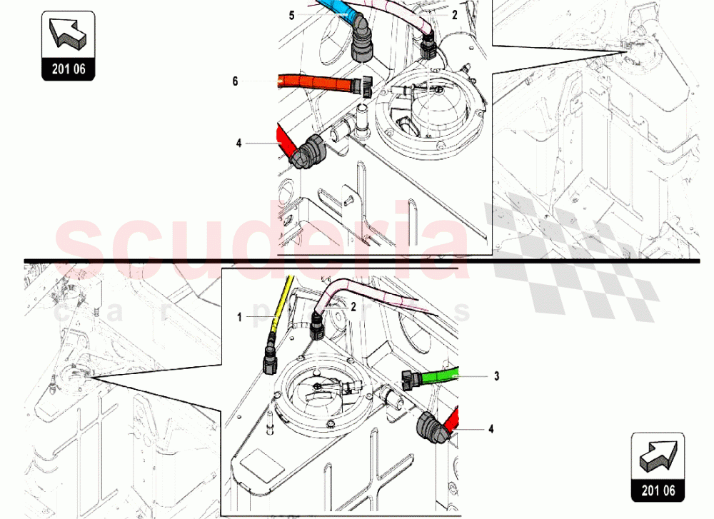 Fuel Supply System of Lamborghini Lamborghini Aventador S