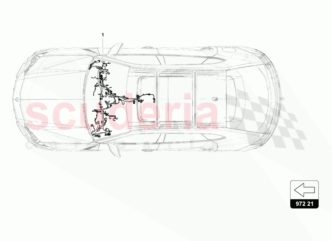 WIRING SET FOR DASH PANEL of Lamborghini Lamborghini Urus