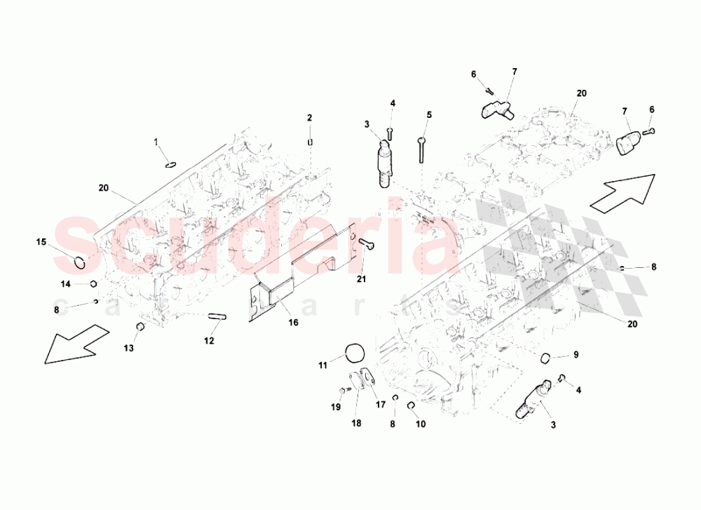 Phase Sensors Left Cylinder Head of Lamborghini Lamborghini Gallardo (2006-2007)