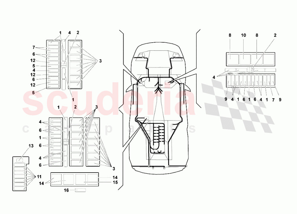 ELECTRICAL SYSTEM of Lamborghini Lamborghini Murcielago