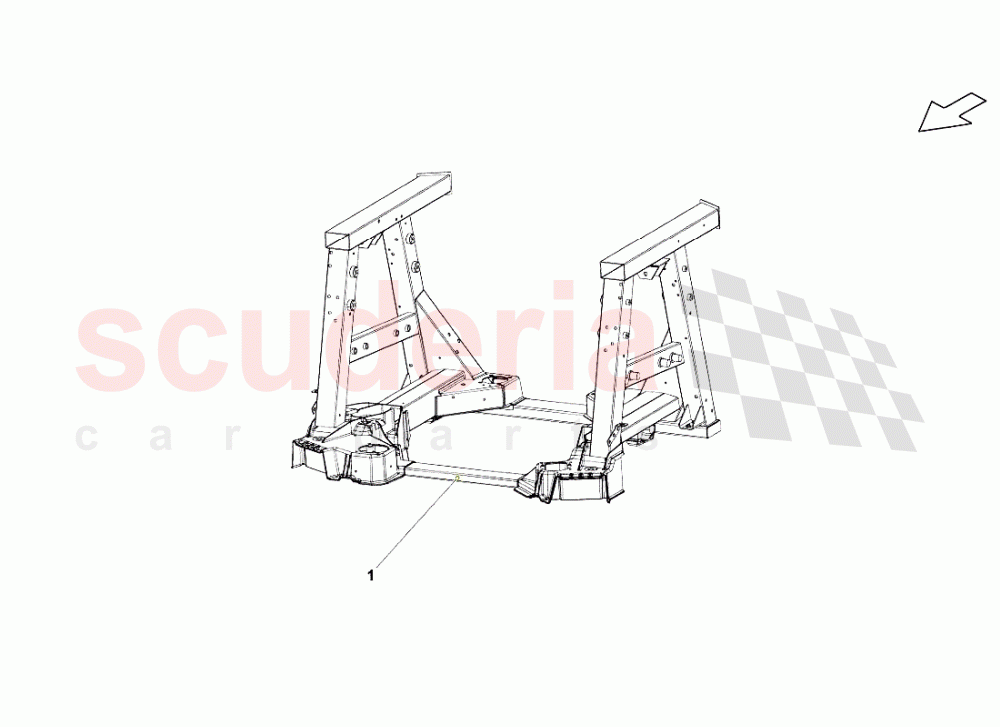 Rear Frame Elements 1 of Lamborghini Lamborghini Gallardo LP560 Coupe