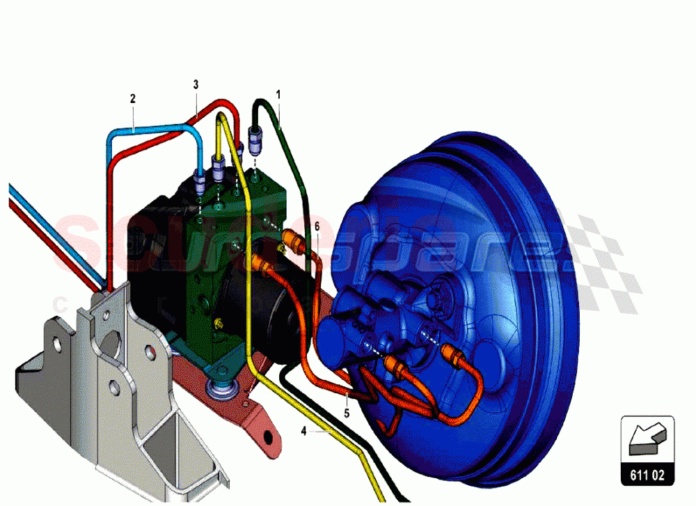 BRAKE SYSTEM 1 of Lamborghini Lamborghini Aventador LP750 SV Roadster